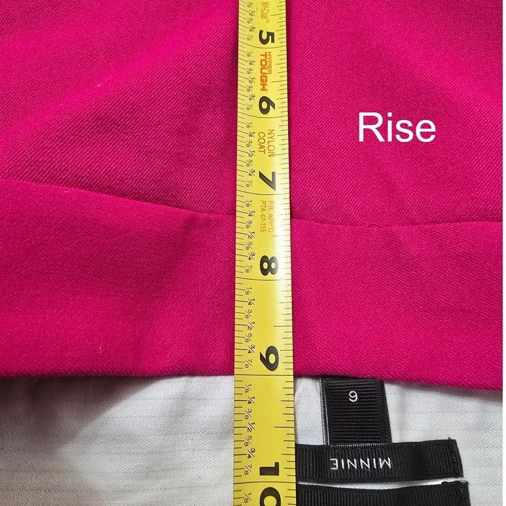 J. Crew Minnie Mid-Rise Tapered Leg Cropped Pants In Pink Sz 6